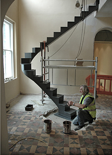 staircase design in hotel in New Forest
